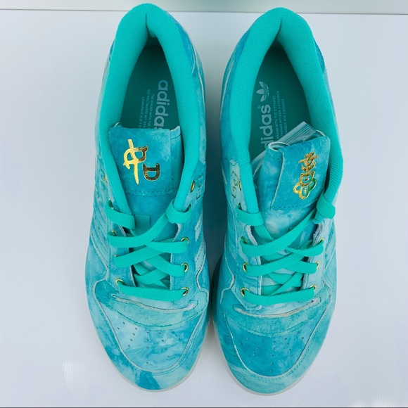 adidas RIVALRY LOW Men’s Hi-Res green/White/Gold - Picture 8 of 12